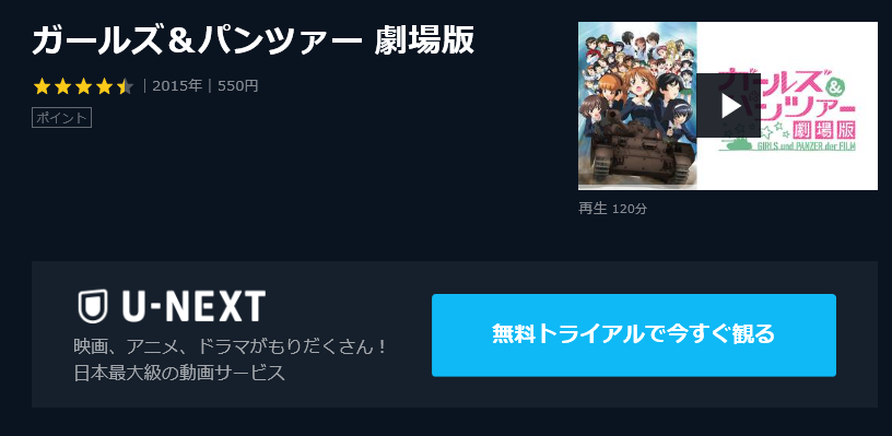 映画 ガールズ パンツァー 劇場版 の動画フルを無料視聴 B9 Anitube Kissanimeの配信もリサーチ 映画ランキング通信